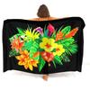 Bikini Coat Anti-Slip Sarong Hawaiian Vintage Pattern Custom Floral Print Polynesian Sarong Summer Beach Soft Shawl