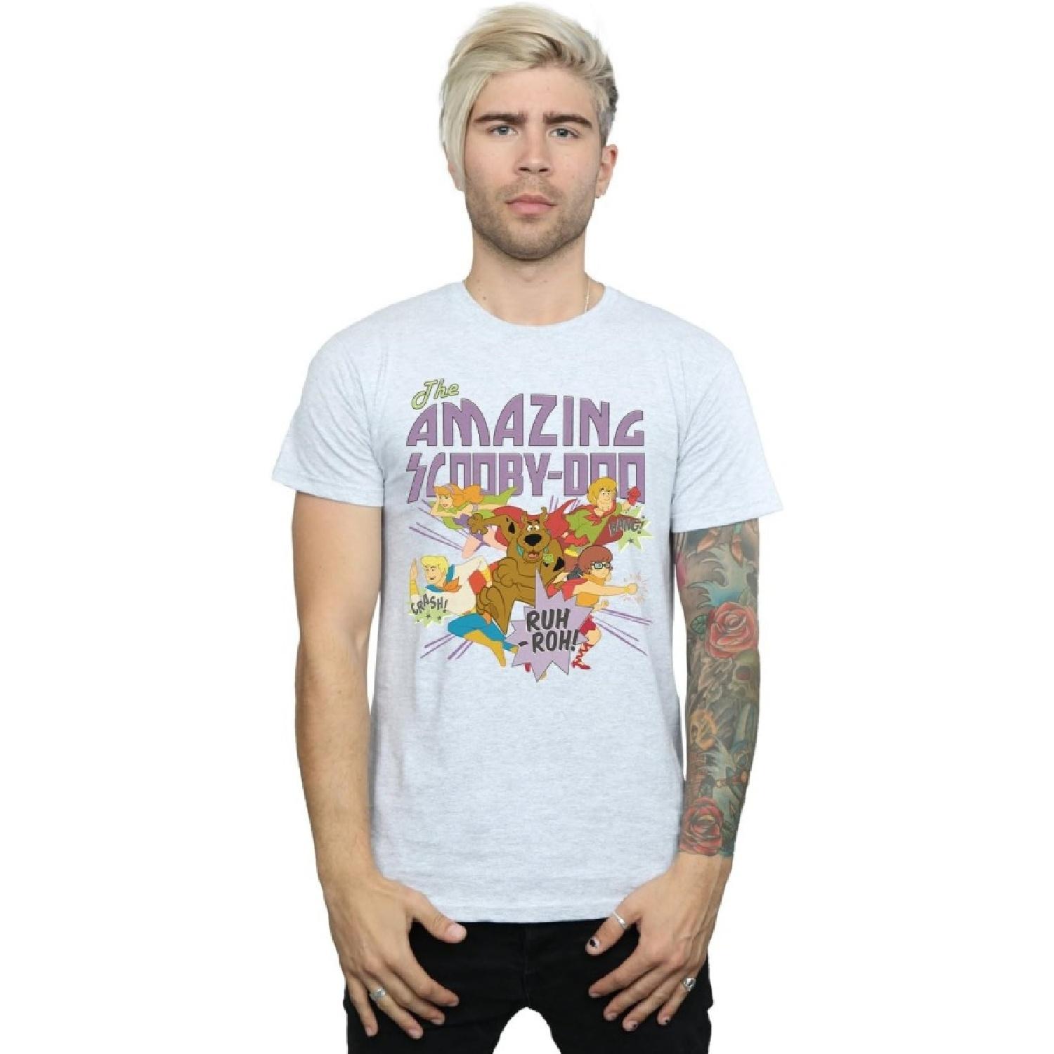 Мужская футболка Scooby Doo The Amazing Scooby, цвет Sport Grey, размер Large, Sport Grey, Large S