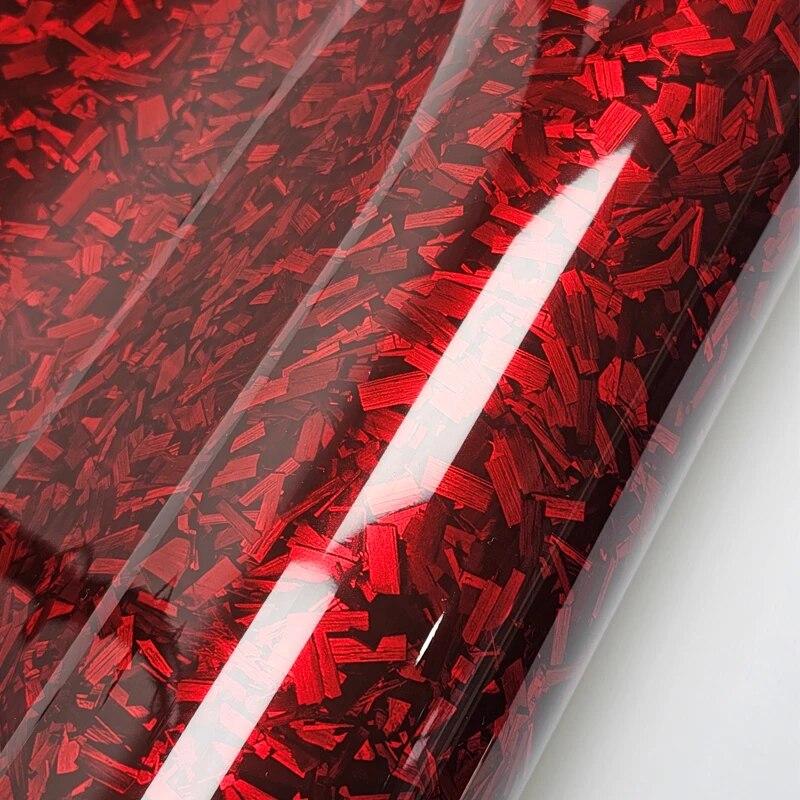 High Glossy Red Black Blue Forged Carbon Fiber Stickers On Car Decals Decals for Vehicle Wraping Vinyl Wrap Car Film Cover Auto