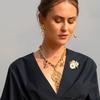 Exquisite Crystal Sunflower Brooches for Women Fashion Daisy Flower Collar Pins Coat Shawl Corsage Jewelry Party Accessories