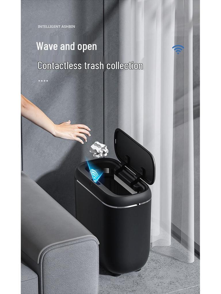 Pattumiera Intelligente Impermeabile IPX5 con Display LED, Coperchio Silenzioso e Attivazione a Pedale