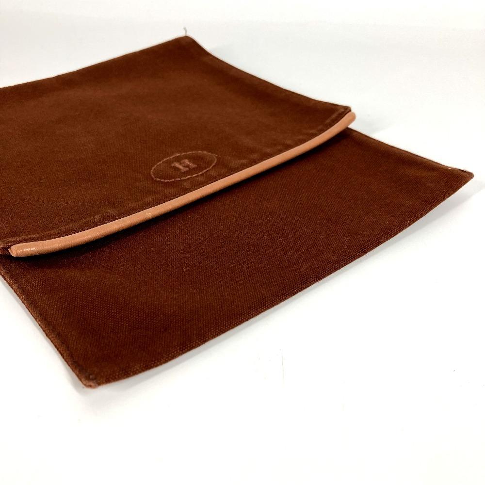 Hermes H Logo Vertical Flap Makeup Pouch Cosmetics Pouch Multi Pouch