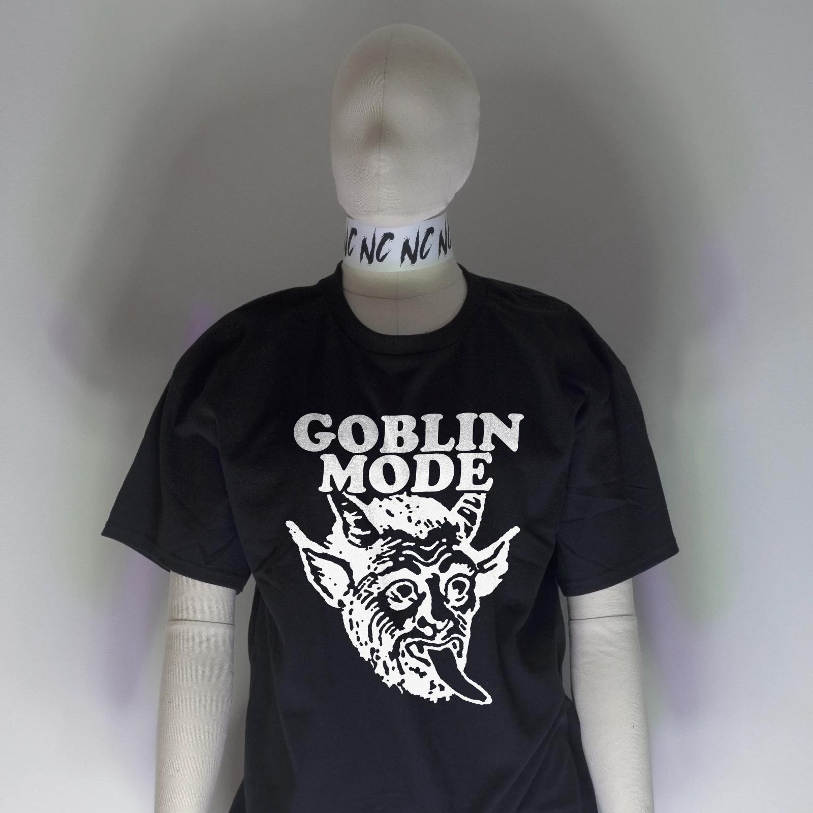 Рубашка GOBLIN MODE | Хоррор Фильм Колдовство Готика Эмо Против Меня Анархизм Грубый L