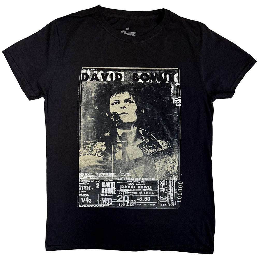 David Bowie T Shirt Ziggy Stardust Live Profile Logo Official Mens New Black Unisex T-Shirt XXL