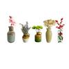 5/7/8Pcs Mini Ceramic Vase Refrigerator Magnet Home Office Kitchen Locker Fridge 3D Miniature Flower Vase Pot Magnetic Decoration Ornament