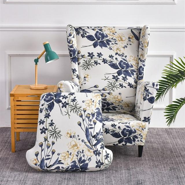

Чехол для кресла с наклонной спинкой и принтом в виде цветка и кленового листа, чехол для кресла с чехлом на подушку сиденья, эластичные чехлы для дивана