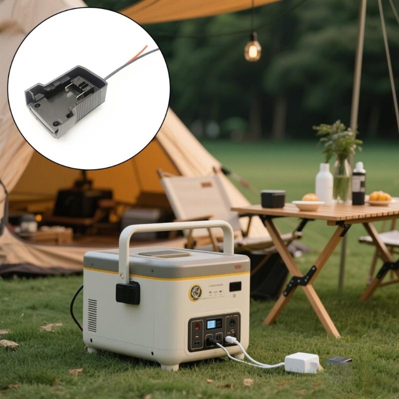 Tragbarer 18V Lithium-Batterie-Ausgangsadapter-Konverter mit stabilen Spannungen für 18V-Batterie, Outdoor-Werkzeug und Elektronik