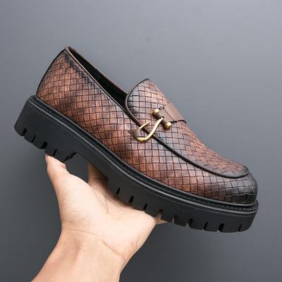 Slipper Dicke Sohle Mode Schuhe zur Höhenvergrößerung Freizeitschuhe für Herren Oxfords Hohe Qualität Formell Geschäft Hochzeitsparty Schuhe