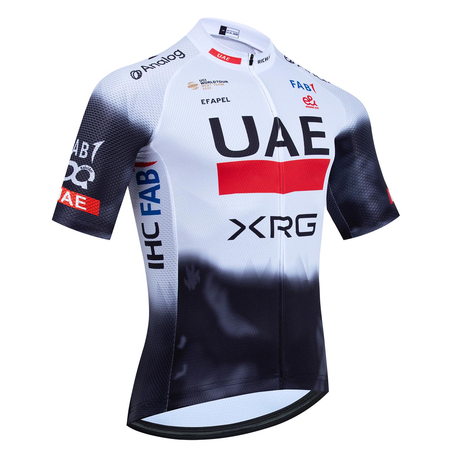 

Tour 2025 Team UAE Cycling Jersey Men Women Summer MTB Road Bike Maillot Jersey Ropa Ciclismo Fast Dry Bicycl Tshirt Clothing 4XL ванільне морозиво колір