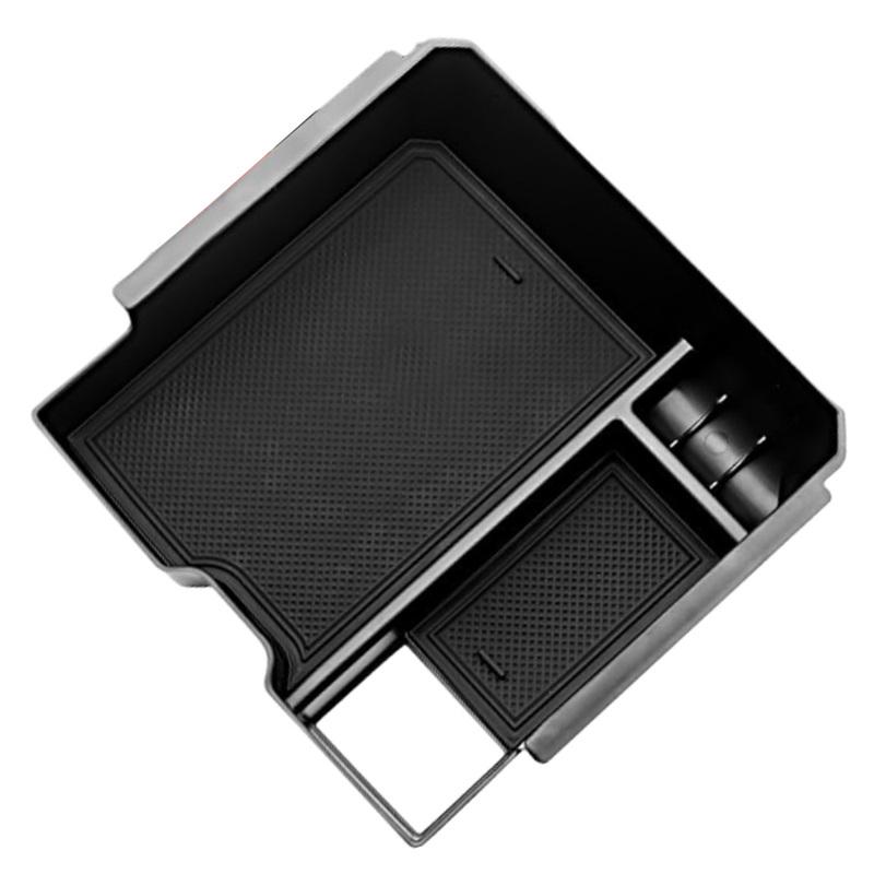 Armrest Storage Box Car Center Console Organizer Tray with mats For Ford Ranger Raptor (Electric handbrake version) 2024