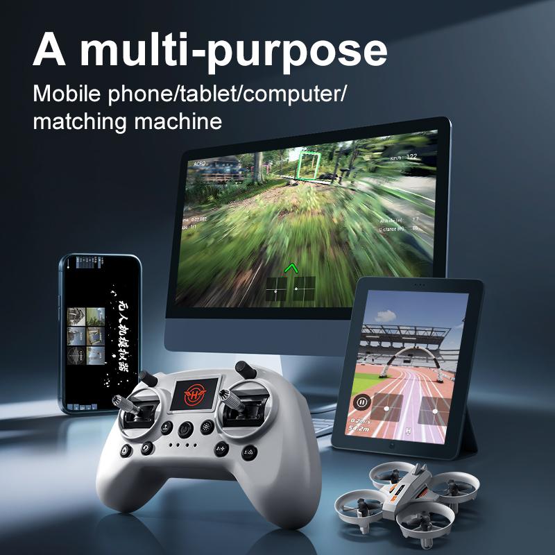 Mini S2 Drone RC Simulador de Voo Controlador Remoto DRL Drone IA FPV Hover Altitude Fixa Acrobacia Rotação Drone Brinquedo Simulador de Voo