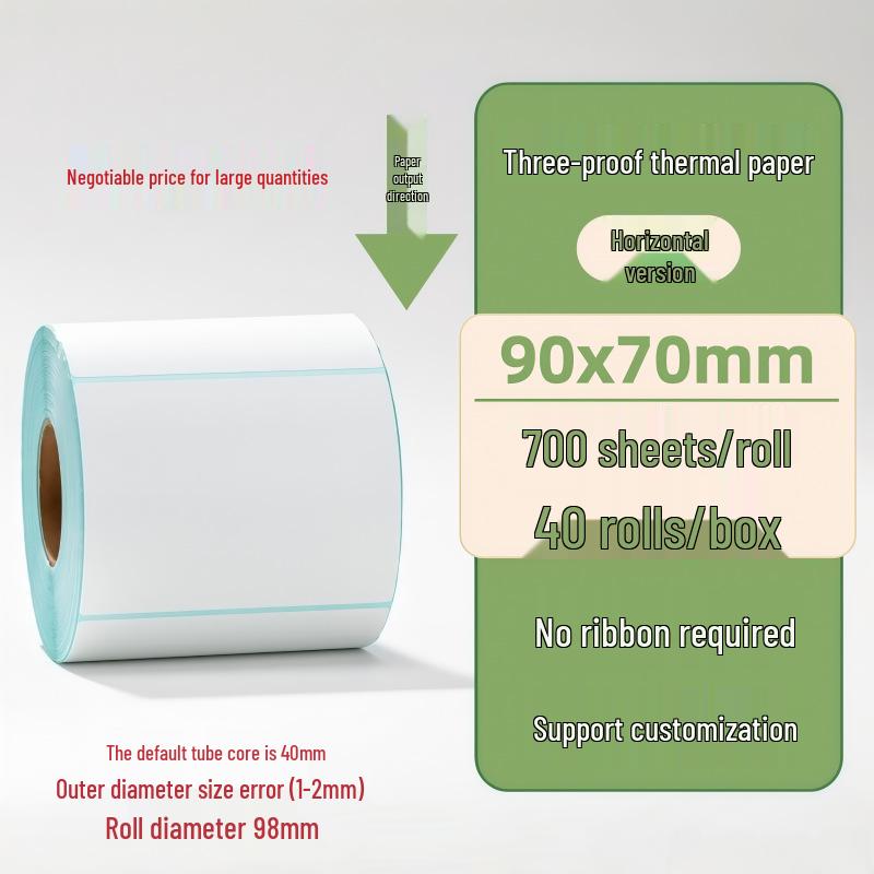 Samoprzylepne etykiety termiczne na kody kreskowe 100×150 mm - Trwałe i wodoodporne do logistyki