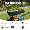 Raised Garden Bed, 42.5 X 19.5 X 31.5 Inch Galvanized Metal Planter Box, Elevated Outdoor Planting Boxes with Legs, for Growing