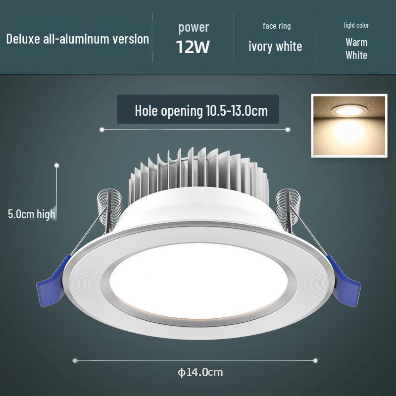 Recessed Ceiling Downlight – Copper Spotlight for Living Room and Commercial Spaces