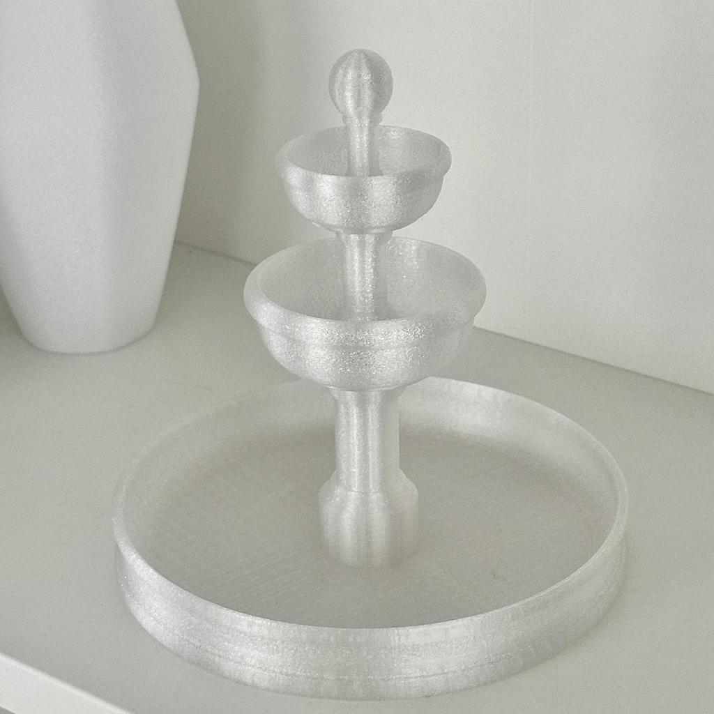 French Style Wishing Fountain Trinket Shelf and Jewelry Storage Rack - Retro Entrance Decoration