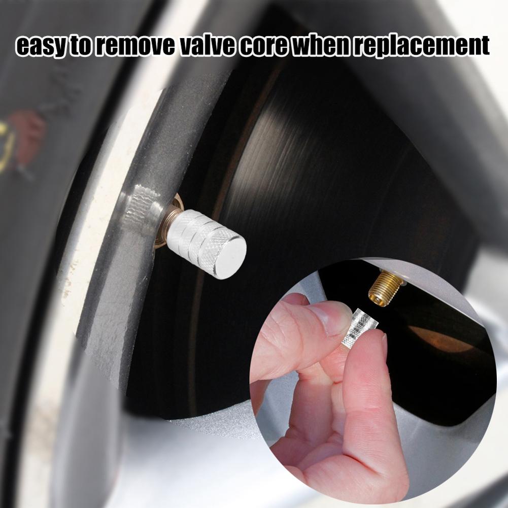 4PCS Car Wheel Tire Valve Caps Tire Valve Plugs Dustproof Waterproof Tyre Rim Stem Valve Covers For Car Motorcycle Truck Bicycle
