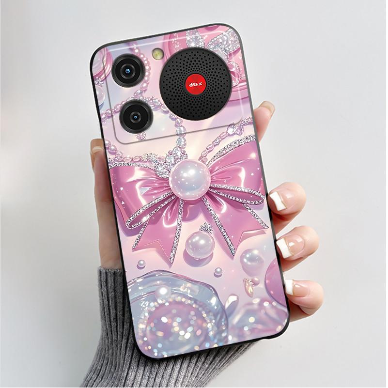For Nubia Music Case Z2353 Butterfly Flowers Silicone Phone Cover For ZTE Nubia Music Funda Protection Shockproof Bumper Shell