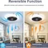 Silent Ceiling Fan Light with Integrated Remote for Bedroom or Living Room