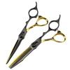 6.0 Inch Cm-12 Black Gold H Er Double-Sided Sword Back, Hair Scissors, Hair Scissors, Flat Scissors, Bangs Scissors, Teeth