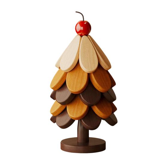 Christmas Tree Trivet Mats Set Heat-Resistant Wood Tripod Pot Holder Stain Resistant Table Protectors for Kitchen Dining