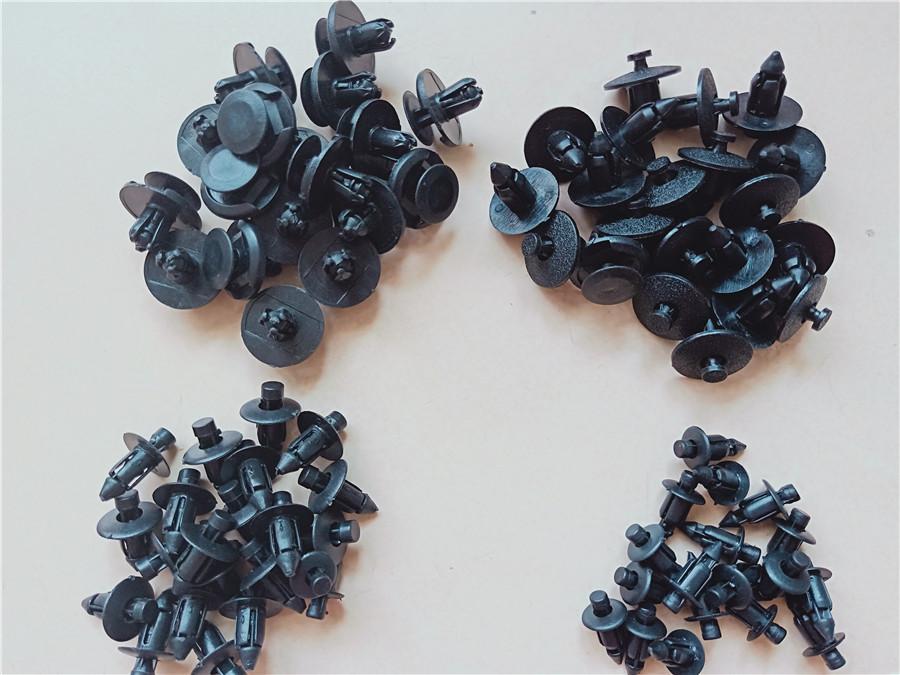 New 80Pcs Motorcycle ATV Fairing Bolts Bodywork Push Pry Rivets Nylon Fastener Clips