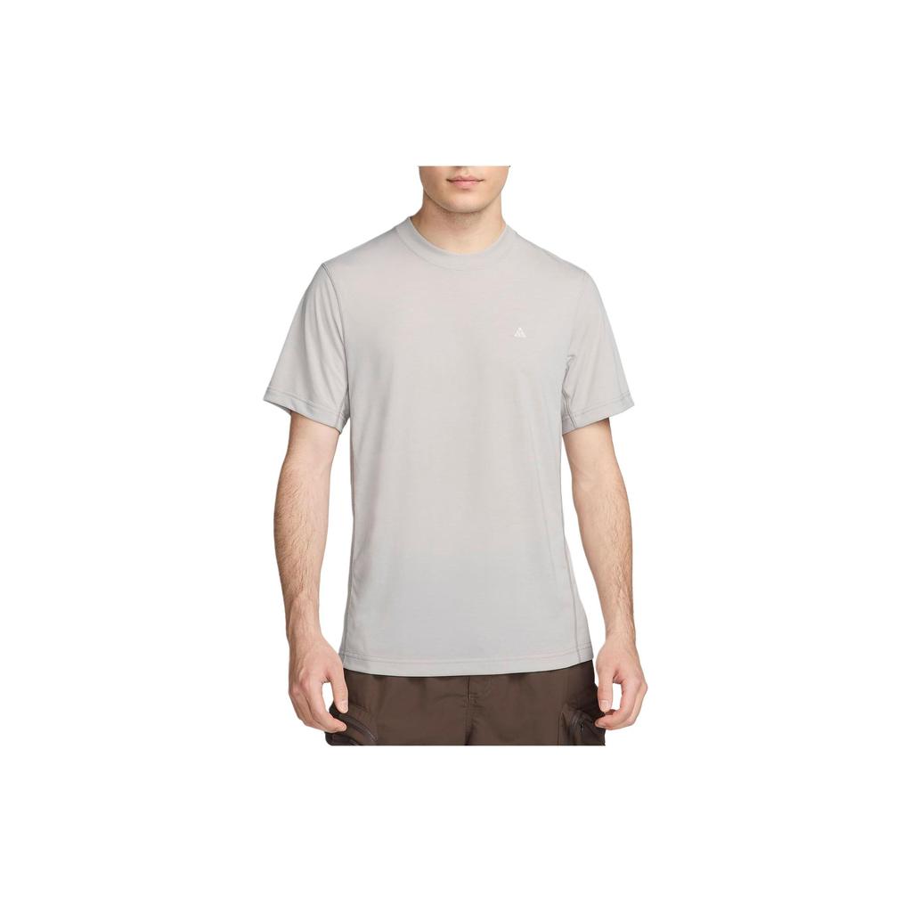 Nike Solid Color Casual Comfortable Breathable Sports Round Neck Short Sleeve T-Shirt Men Tops Grey FN8412-012