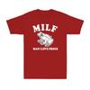 Milf Unisex I Love Frogs Funny Joke Sarcastic Frog Amphibian Lover Unisexs Tshirt