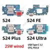 USB Board Dock Charger Connector Charging Port Flex Cable For Samsung Galaxy S24 Plus Ultra FE S921B S921E S921N S921U S721B