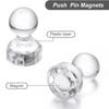 50/10 pz Puntina Magnetica Trasparente Magnete Forte Puntina a Pressione Ventosa per Frigorifero Lavagna Ufficio Casa Puntina a Pressione al Neodimio