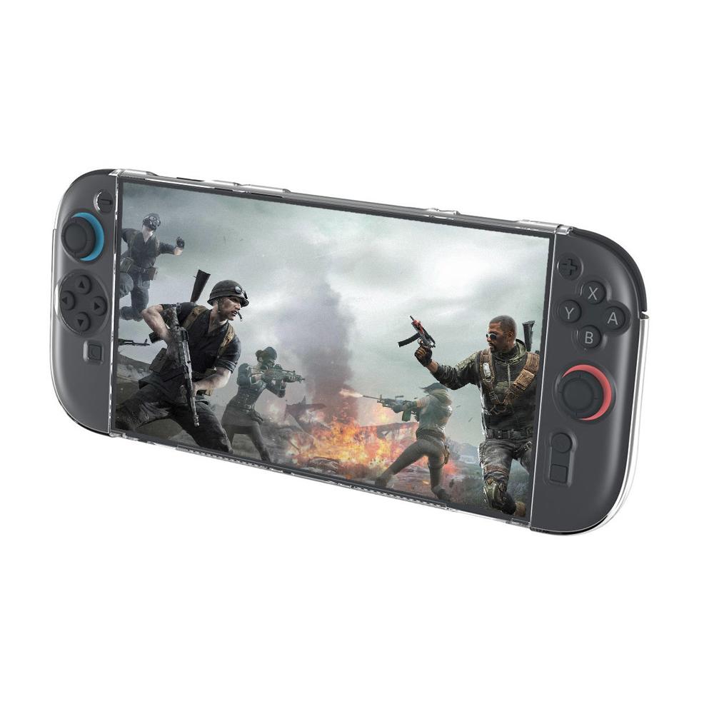 For Nintendo Switch 2 Protective Case Game Console Clear Anti Scratch TPU Cover with 6 Game Card Storage Slots