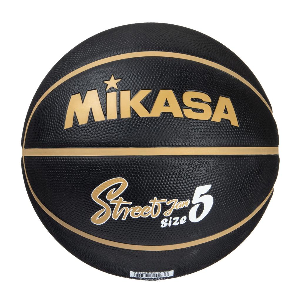 MIKASA Basketball Size 5, Rubber, Black/Gold, BB502B-BKGL-EC, Recommended Internal Pressure: 0.22-0.32 Kgf/cm²