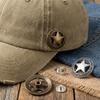 Kleine Größe Vintage Metall Concho Sterne Ausgestanzt DIY Lederhandwerk Conchos Geldbörse Dekoration
