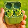 Cute Animal Shaped Bluetooth-compatible Earbuds 3D Frog Eagle Zebra Wolf Lion Animal Wireless Earbuds with Charging Case for Teens Adults