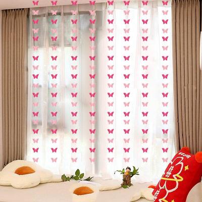 Plastic 3D Butterfly Garland for Wedding Decor