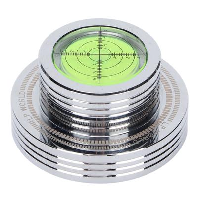 Record Weight Stablizer Turntable Disc Clamp with Bubble Leveling for LP Record Player 50HzSilver