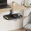 Mouse Table with Height Clamp and Storage Space for Small Made of Carbon Desk Mouse Armrest with Rotating Storage Tray and Mousepad Storage Rack