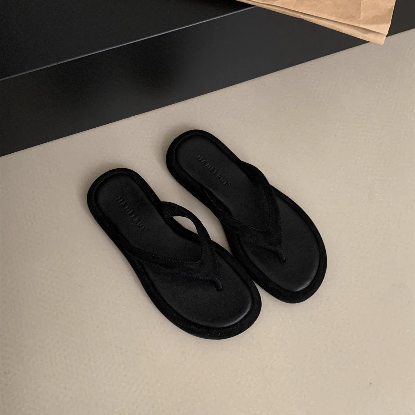 

Новые женские летние пляжные шлепанцы, слипоны, повседневные тапочки для отпуска, клоги, женские роскошные слайды, обувь на низкой платформе 39 чёрный