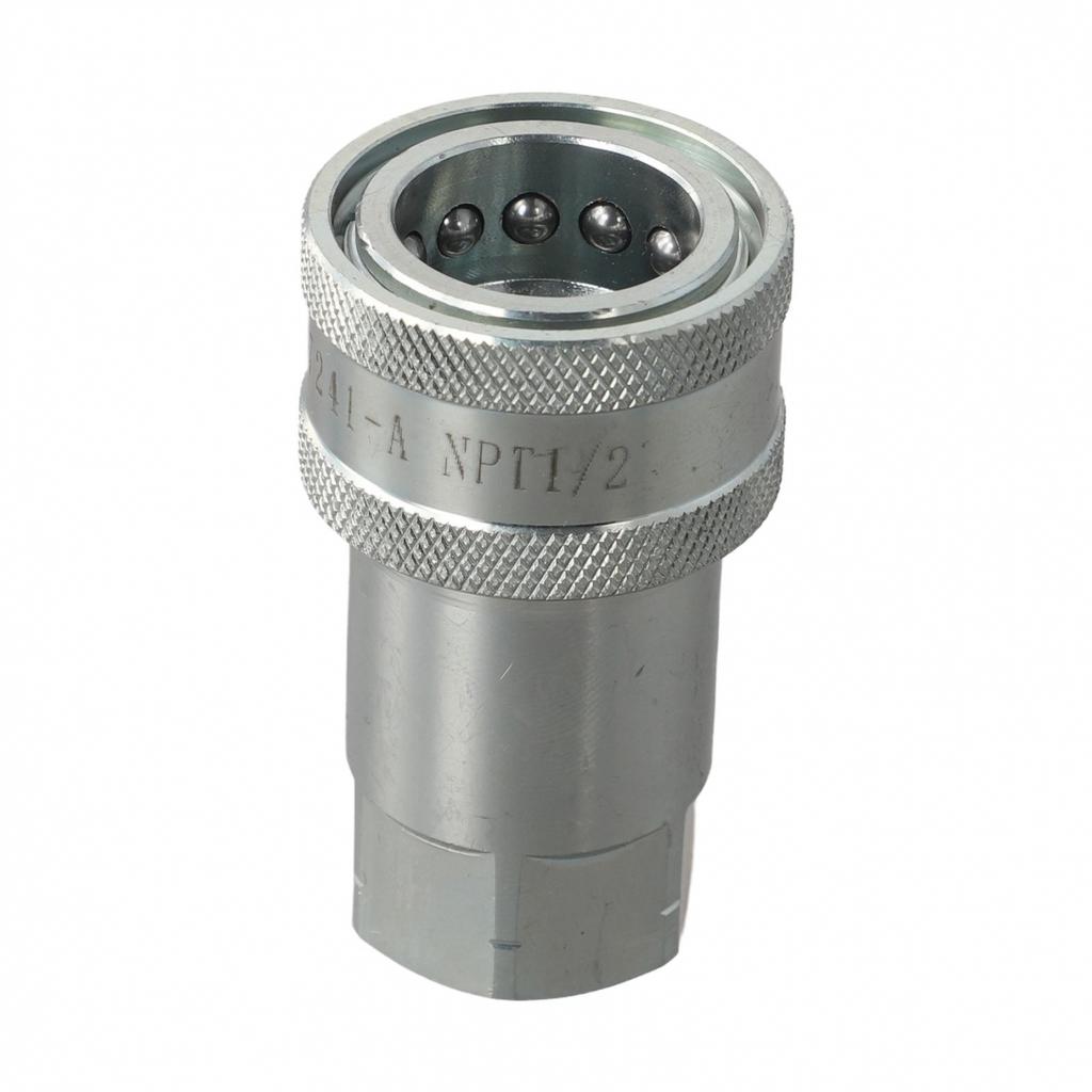 High Pressure NPT12 Hydraulic Quick Connector for Oil Pipe Systems ISO A Series