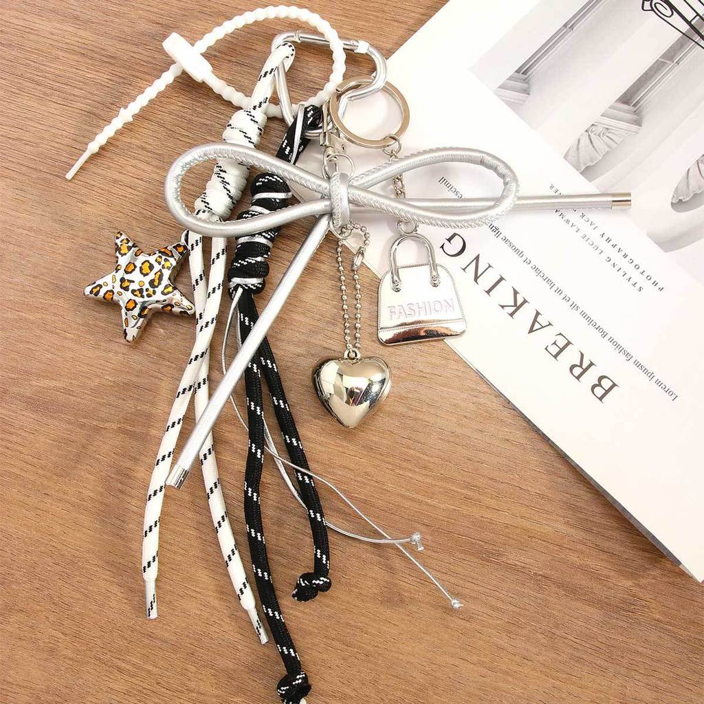 Miu Leopard Print Star Keychain For Personalized Bag Decor And Gift Ideas