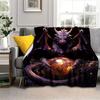 1pc Dragon And Magic Ball Thin Blanket, Lightweight Flannel Throw For Sofa, Bed, Travel, Camping, Livingroom, Office, Couch, Cha