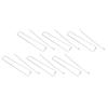 6pcs Clamping Wing Rails for Grilling Chicken Wings Stainless Steel Flat Chicken Wing BBQ Fork Skewe