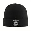 Alice In Chains Sun Logo Knitted Caps for Women Men Beanies Winter Hat Acrylic Crochet Melon Cap