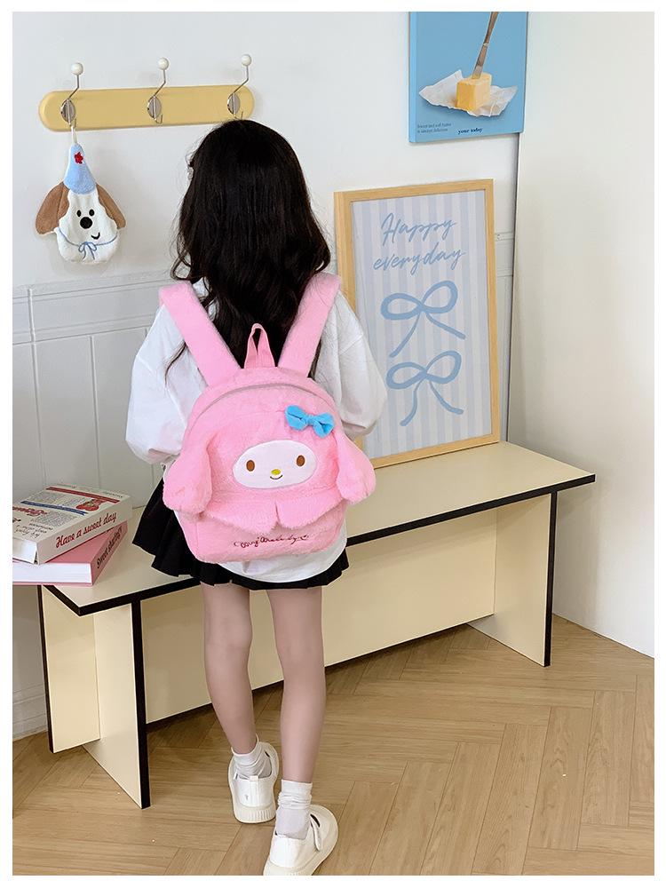 Korean Style Cute Plush Large Capacity Cartoon Backpack for Children