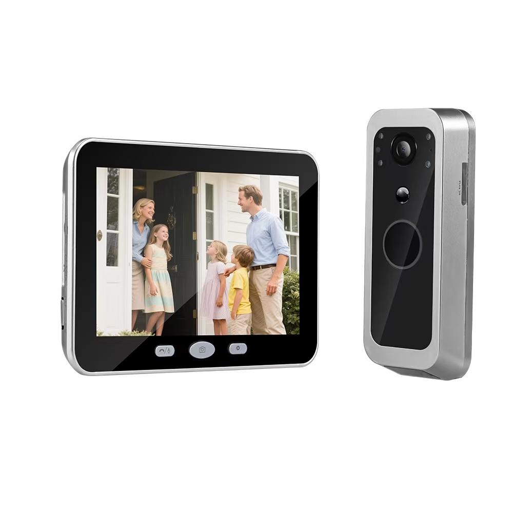 400VK 5" Screen Tuya APP 2MP 1080P 2.4G Wireless WIFI Doorbell 135Degree Wide Angle Video Door Phone Intercom System