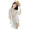 Tencel Shorts Set Women's Summer New Fashion Middle-aged Loose Large Size Two-piece Set