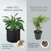 5Pcs Non-woven Fabric Large Grow Bag 2/5/10/15/20/30 Gal Gallon Fabric Pots  Outdoor Gardening