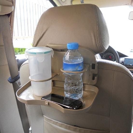 Durable Folding Travel Food Drink Portable Plastic Tray Holder Car Kit