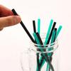 Shibase Kogyo 407 Diamond Straws, Straight, 17cm, 500 Straws, Black