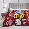 Soft BlanketBoy Girl Decorative Yellow Duck Christmas Throw Blanket  Flannel Bedspread For Couch Bed Novelty Sofa Bed Cover