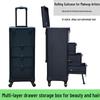 Multi-layer Wheeled Makeup & Nail Art Toolbox with Drawer